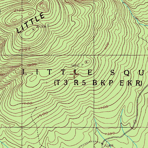 Topographic Map of Moosehead Junction Township, ME