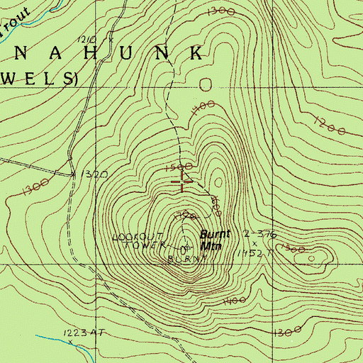Topographic Map of Nesourdnahunk Township, ME