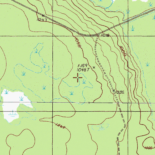 Topographic Map of Northeast Carry Township, ME