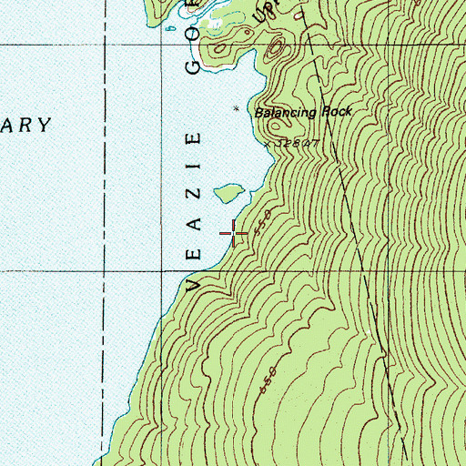 Topographic Map of Veazie Gore, ME