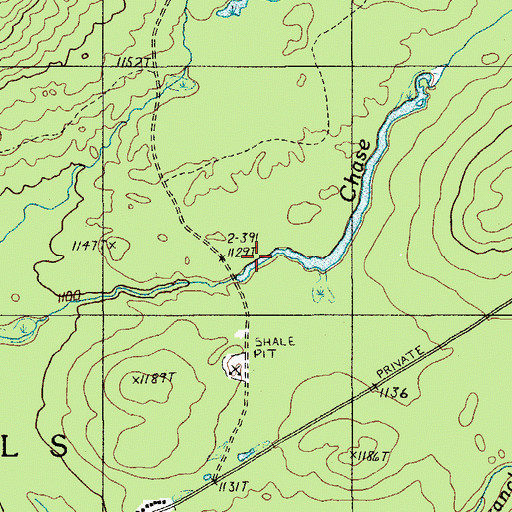 Topographic Map of T9 R10 WELS, ME