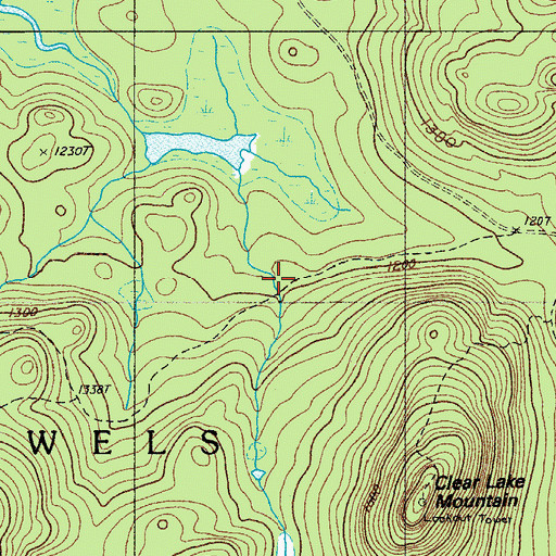 Topographic Map of T10 R11 WELS, ME