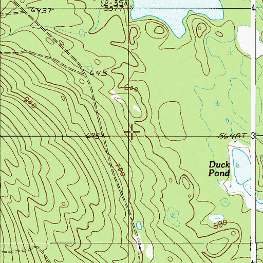 Topographic Map of TA R10 WELS, ME