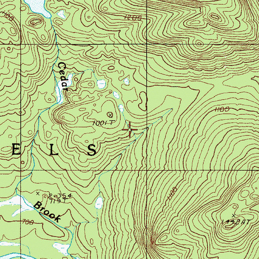 Topographic Map of TB R10 WELS, ME
