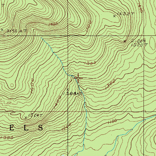 Topographic Map of TB R11 WELS, ME