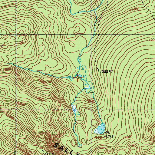 Topographic Map of Attean Township, ME