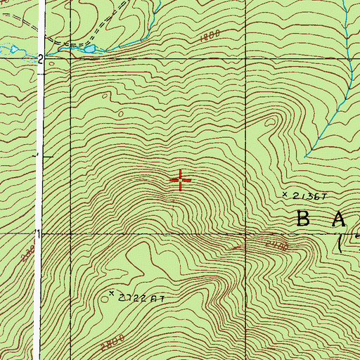 Topographic Map of Bald Mountain Township T4 R3, ME