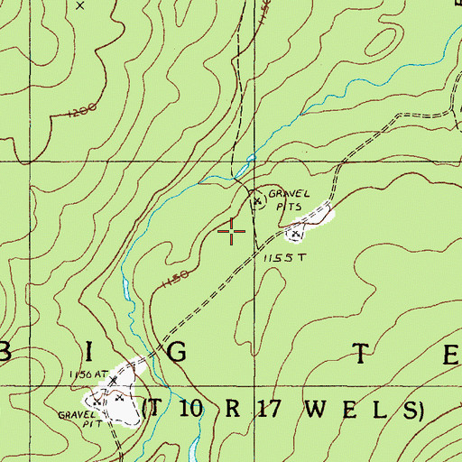 Topographic Map of Big Ten Township, ME