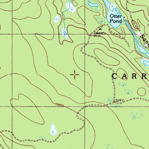 Topographic Map of Carrying Place Town Township, ME