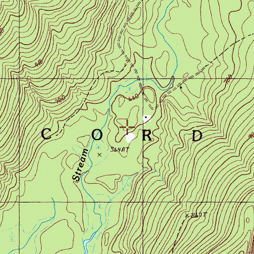 Topographic Map of Concord Township, ME
