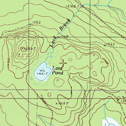 Topographic Map of Elm Stream Township, ME