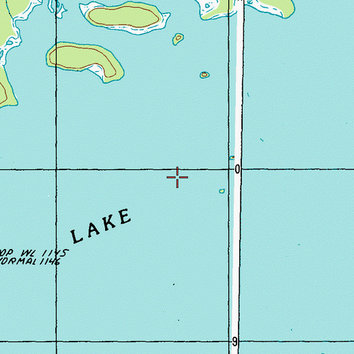 Topographic Map of Flagstaff Township, ME