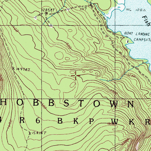 Topographic Map of Hobbstown Township, ME
