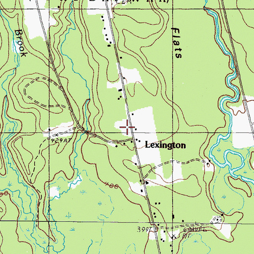 Topographic Map of Lexington Township, ME