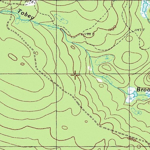 Topographic Map of Lower Enchanted Township, ME