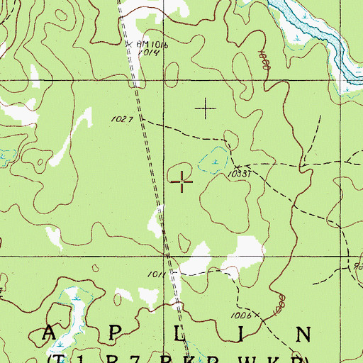 Topographic Map of Sapling Township, ME
