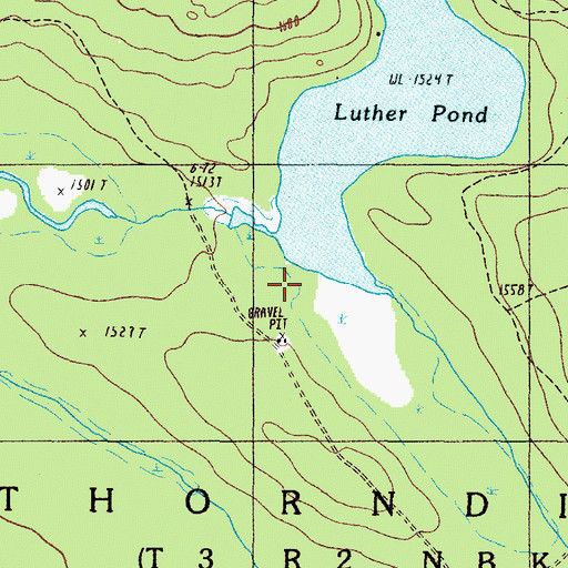 Topographic Map of Thorndike Township, ME