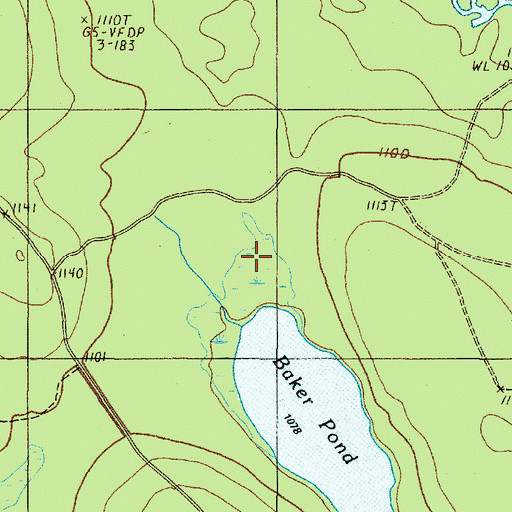 Topographic Map of Tomhegan Township, ME