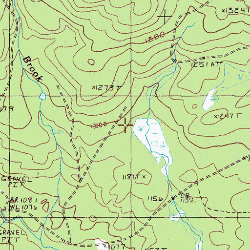 Topographic Map of West Middlesex Canal Grant Township, ME