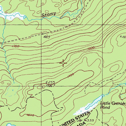 Topographic Map of T4 R5 NBKP, ME