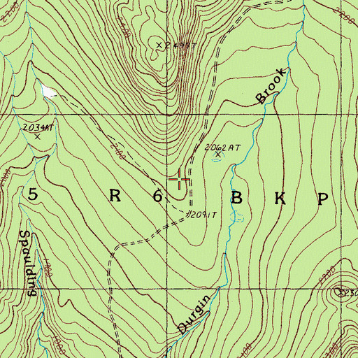 Topographic Map of T5 R6 BKP WKR, ME