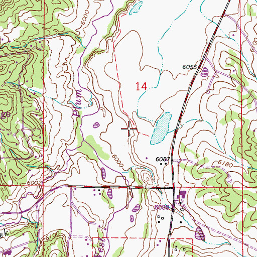 Topographic Map of Stevens Reservoir Number 2 and 3, CO