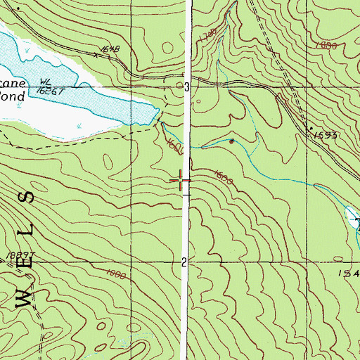 Topographic Map of T5 R20 WELS, ME
