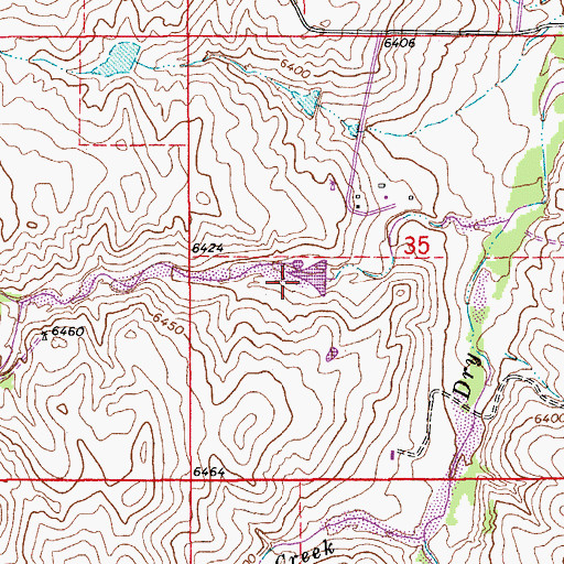 Topographic Map of Donald E Stroh Erosion Control Dam Number 2, CO