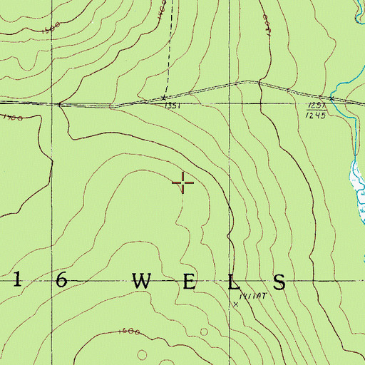 Topographic Map of T9 R16 WELS, ME