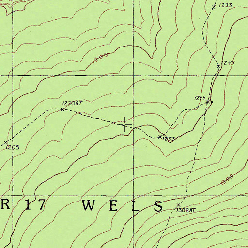 Topographic Map of T9 R17 WELS, ME