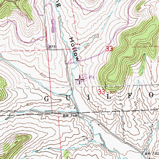 Topographic Map of Lake Quarry, IL