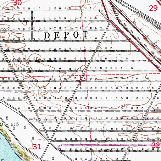 Topographic Map of Savanna Army Depot (historical), IL