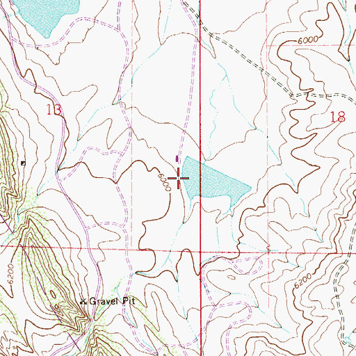 Topographic Map of Wakeman Dam, CO