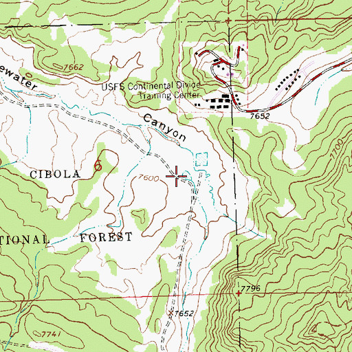 Topographic Map of Radar Tank, NM