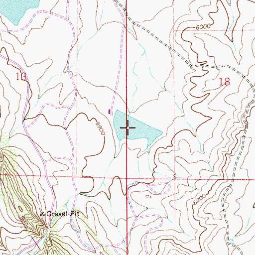 Topographic Map of Wakeman Reservoir, CO