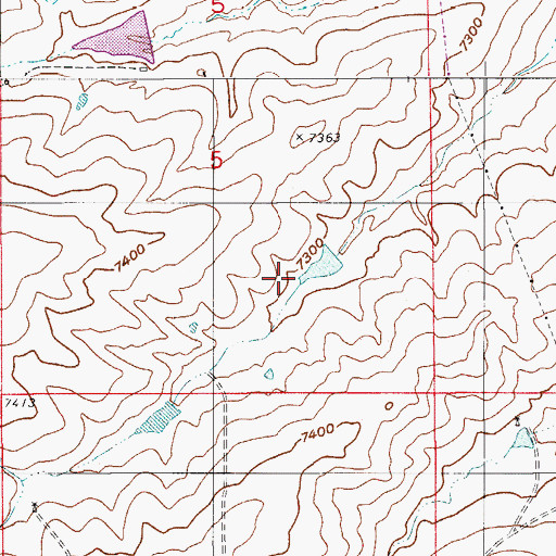 Topographic Map of West Cherry Creek Detention Number 1 Dam, CO