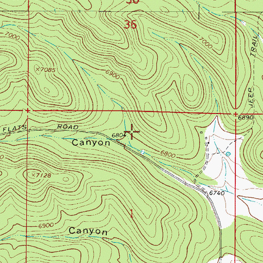 Topographic Map of Miller Well, NM