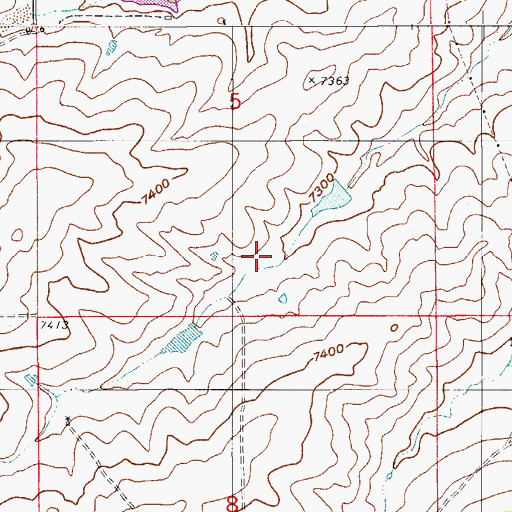 Topographic Map of West Cherry Creek Detention Number 2 Dam, CO