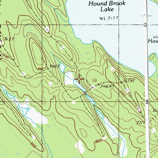 Topographic Map of Dyer Township, ME