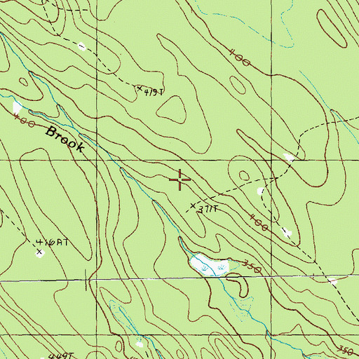 Topographic Map of Lambert Lake Township, ME