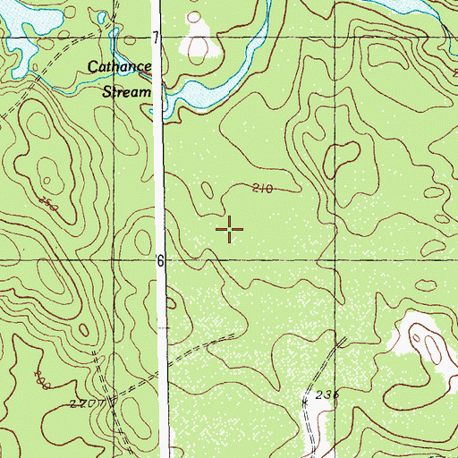 Topographic Map of Cathance Township, ME