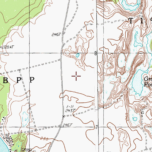 Topographic Map of T19 MD BPP, ME