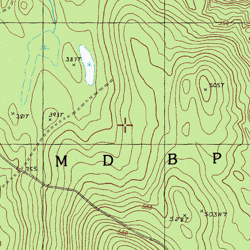 Topographic Map of Day Block Township, ME
