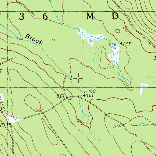 Topographic Map of T36 MD BPP, ME