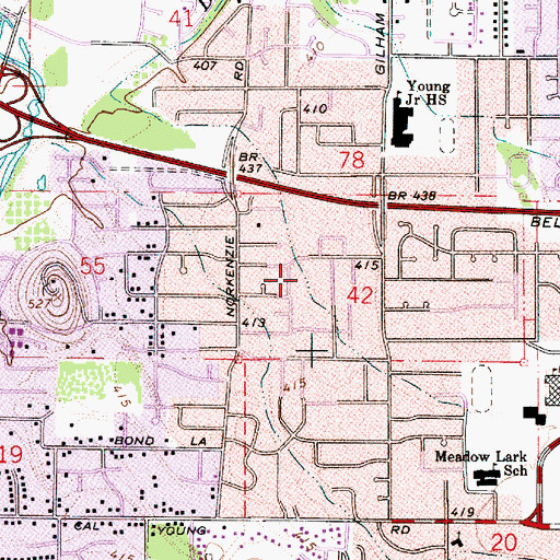 Topographic Map of Brewer City Park, OR