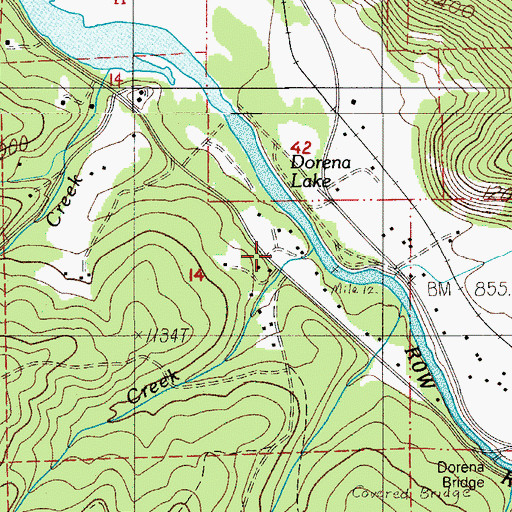 Topographic Map of Vaughn County Park, OR