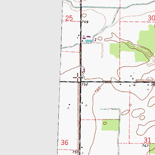 Topographic Map of Siney Post Office (historical), OH