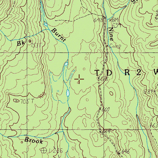 Topographic Map of TD R2 WELS, ME