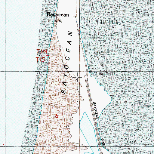 Topographic Map of Bayocean Peninsula County Park, OR