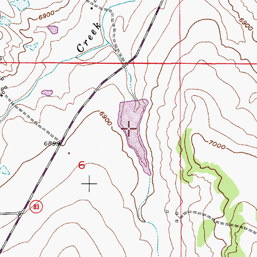 Topographic Map of West Cherry Creek Detention Number 11 Reservoir, CO